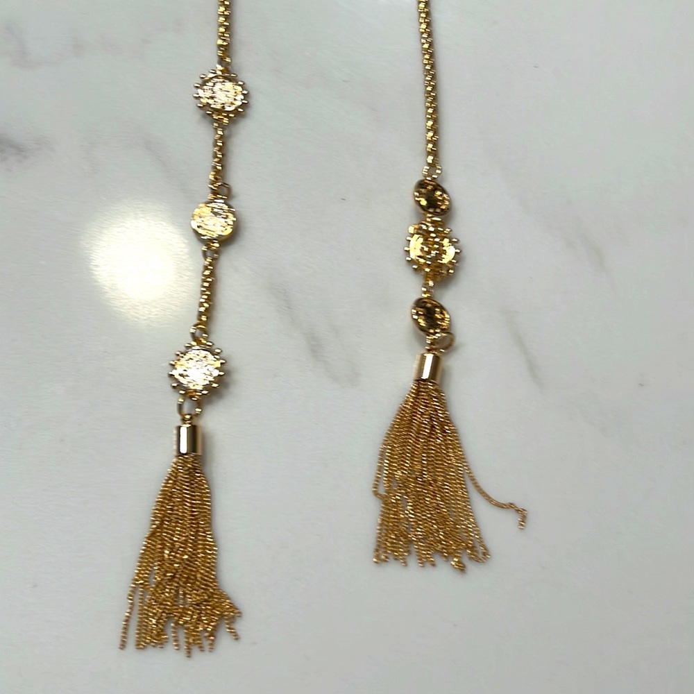 AUTHENTIC - BCBG MAXAZRIA Tassel Necklace. - NEW WITH TAGS - Picture 2 of 4